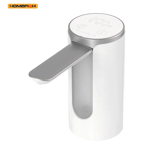 Electric Water Bottle Pump 1200Mah Type C Rechargeable LED Display Automatic Touch Button 3 Quantitative Settings