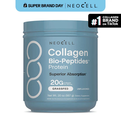 Neocell Collagen Peptides Powder 20Oz - Grassfed Protein Supplement - Advanced with 18 Essential Amino Acids