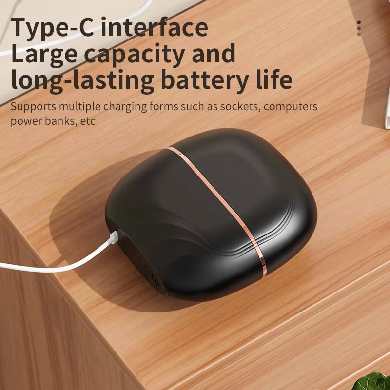 Custom Logo Cordless Hair Straightener Brush, USB Rechargeable Straightening Brush, Mini Portable Hair Straightener Brush